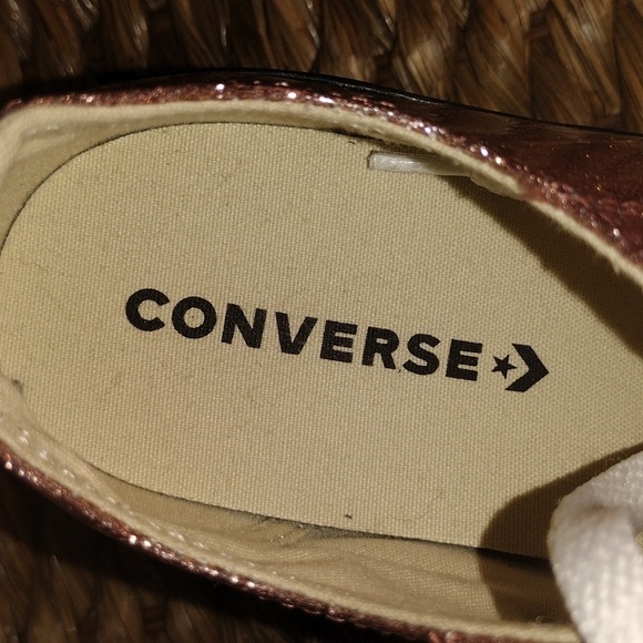 Pink Sparkle Converse All Star Chuck Taylor Like New Juniors 4 - Picture 3 of 6